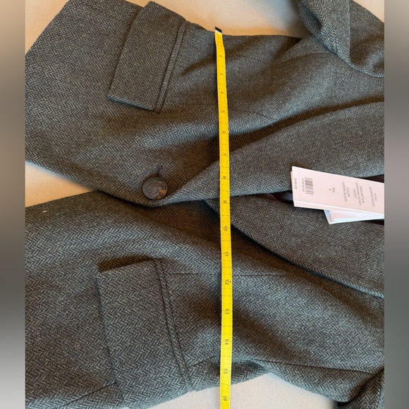 Veronica Beard Olive Green Single-Button Tailored Blazer - Picture 8 of 9